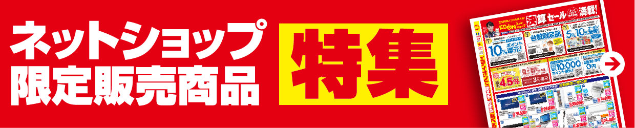 『ネットショップ限定販売商品』特集