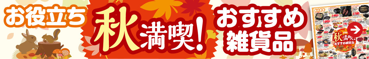 お役立ち 秋満喫！おすすめ雑貨品