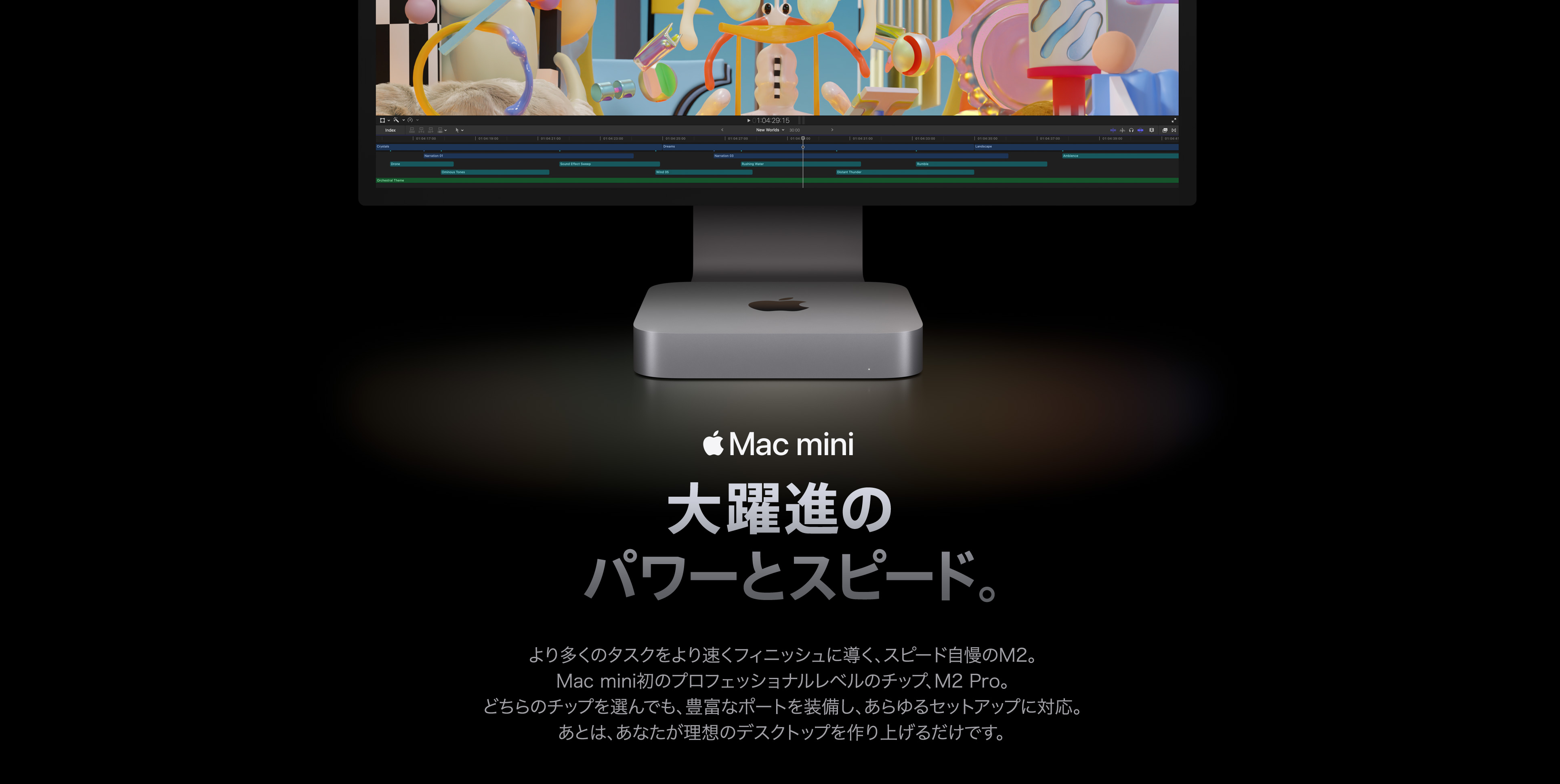 Mac mini 大躍進のパワーとスピード。