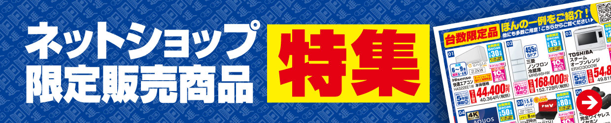 ネットショップ限定販売商品 特集