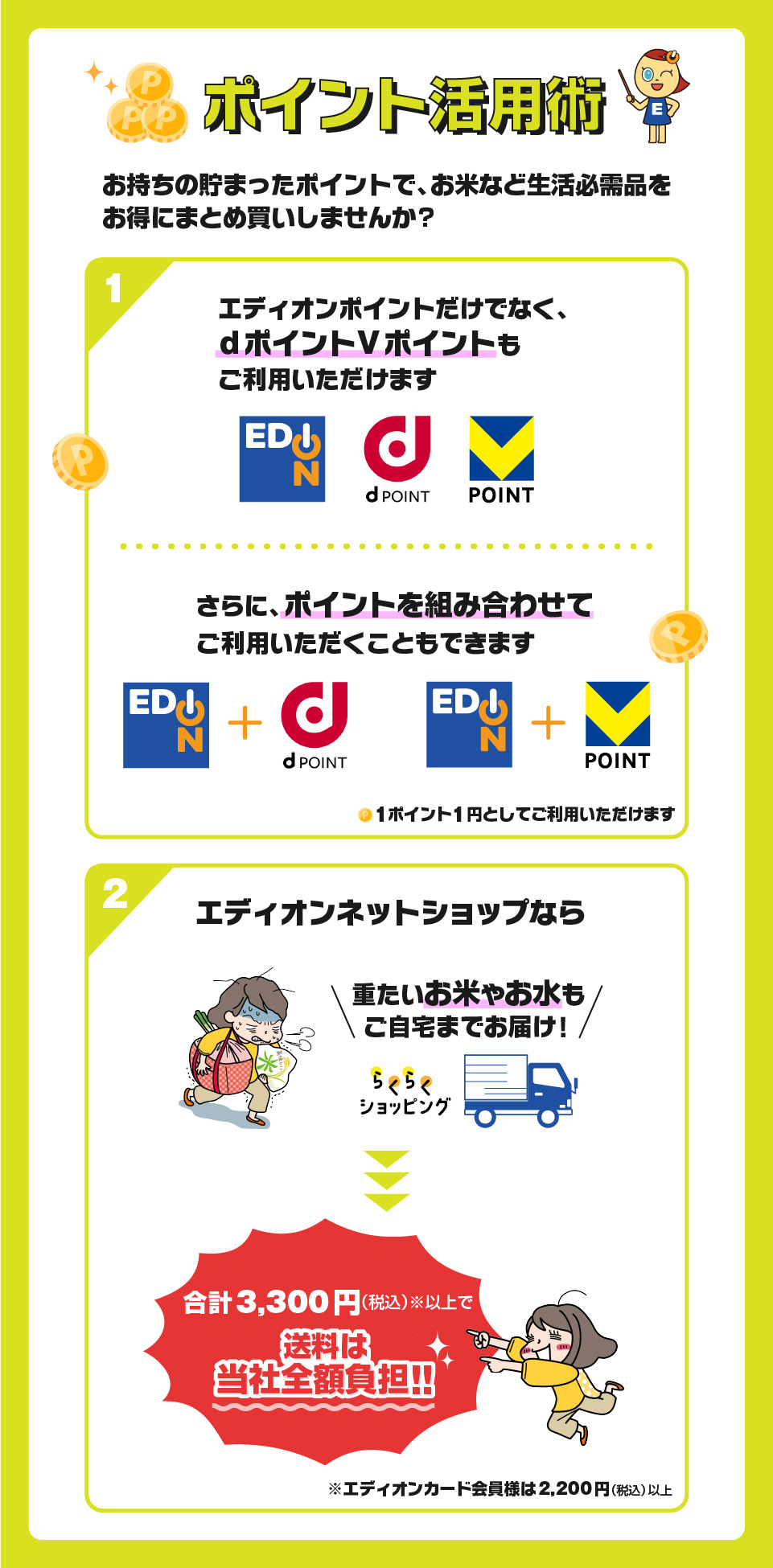 エディオンポイント 8万ポイント