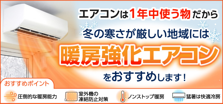 暖房強化エアコン特集 家電と暮らしのEDIONネットショップ -公式通販