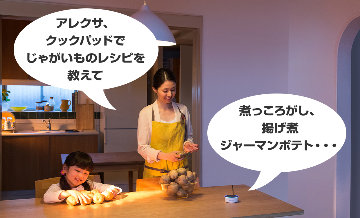 スケジュール･天気・ニュースも話しかけるだけで