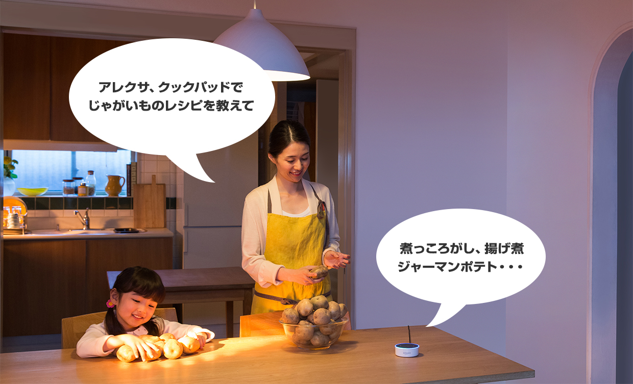 スケジュール･天気・ニュースも話しかけるだけで