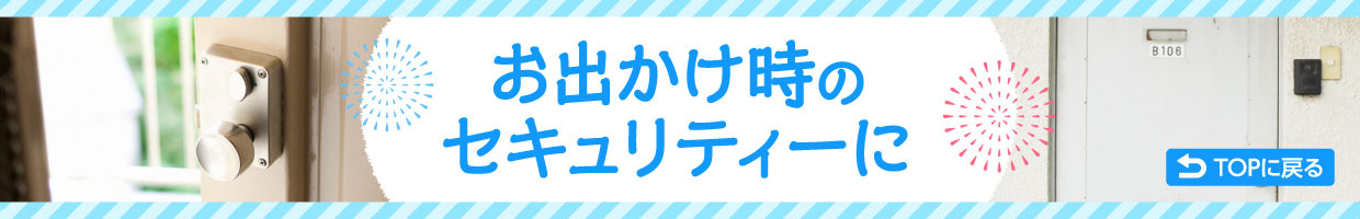 お出かけ時のセキュリティーに