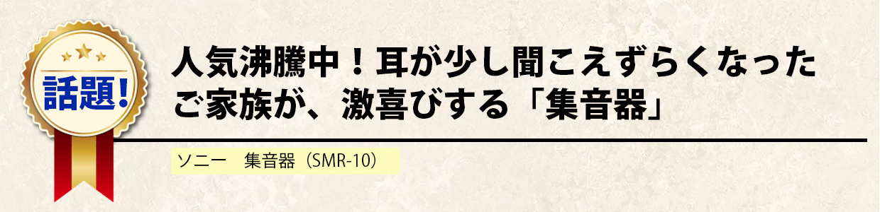 話題の集音器