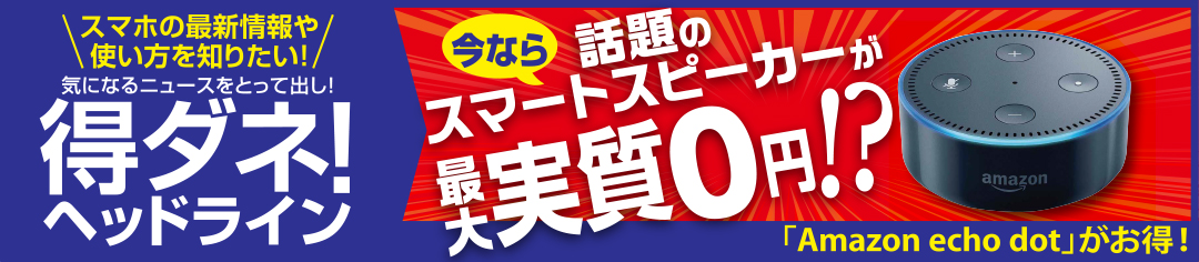 今なら話題のスマートスピーカーが最大実質0円！？