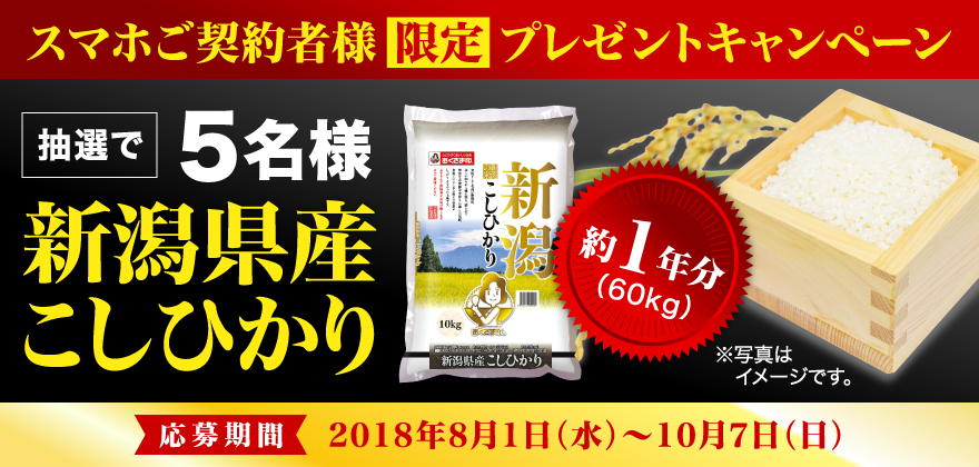 スマホご契約者様限定プレゼントキャンペーン