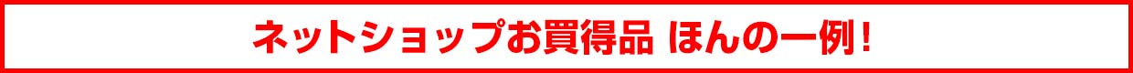 ネットショップお買得品 ほんの一例!