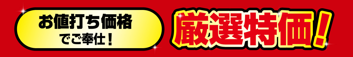 厳選特価!