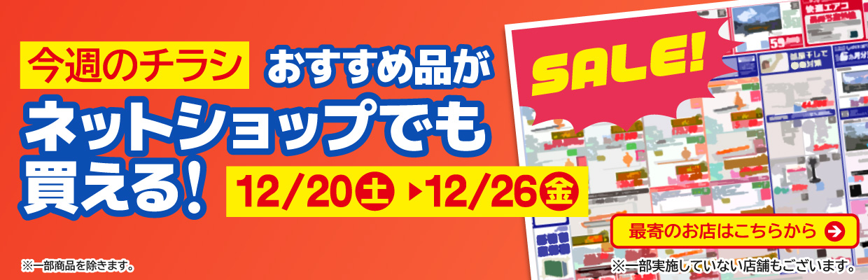 チラシのおすすめ品がネットで買える！