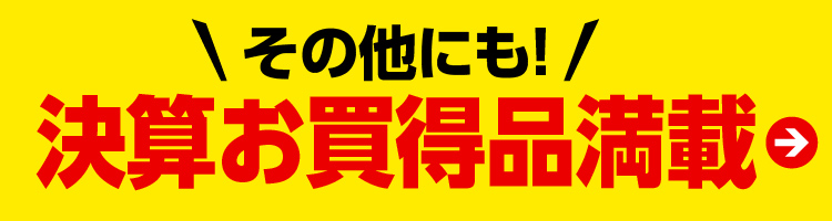 その他にも決算お買得品満載