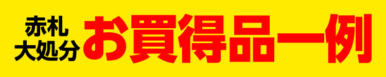 決算大特価 お買得品一例