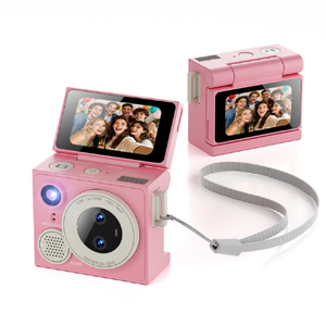 Hi-High ミニカメラ FLIPICKS(フリッピクス) PINK×WHITE HH-2417-イメージ1