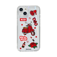 BOOGIE WOOGIE iPhone 13用オーロラケース Red BW22000I13RD