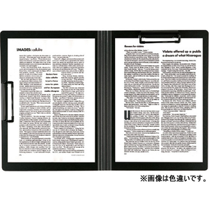 セキセイ クリップファイル〈ダブル〉発泡美人 A4 ネイビーブルー F721923-FB-2036-15-イメージ2