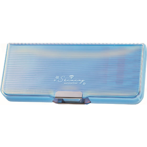 クツワ オーロラクリア筆入 ライトブルー FC927PW-CH210LB-イメージ1