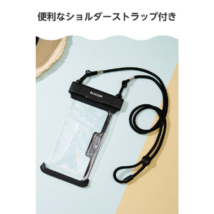 エレコム スマホ用防水ケース IP68 立体構造 ワンタッチ ブラック P-WPSR26BK-イメージ8