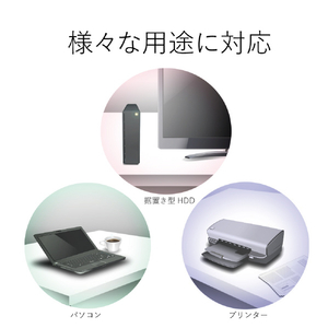 エレコム USB2．0ケーブル(2．0m) ホワイト U2C-BN20WH-イメージ6