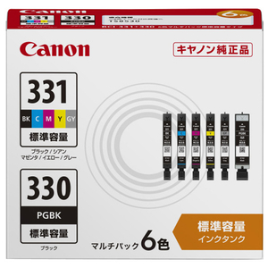 キヤノン BCI-331+330/6MP インクタンク(6色マルチパック) BK/C/M/Y/GY キヤノン BCI-331+330/6MP インクタンク(6色マルチパック) BK/C/M/Y/GY