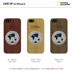 National Geographic iPhone SE(第3世代)/SE(第2世代)/8/7用ケース Metal-Deco Wood Case ウォルナット NG13000I8-イメージ4