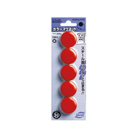 コクヨ カラーマグネット 直径30mm 5個入 赤 FC01229-ﾏｸ-30NR
