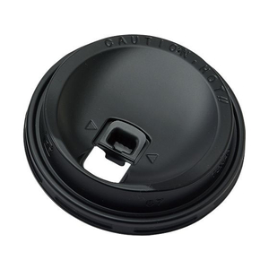 サンナップ 厚紙カップ 400ml用フタ 黒 50個入 FCV2665-CRU4050BK-イメージ1