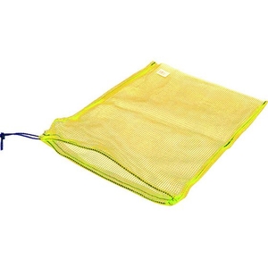 トラスコ中山 TRUSCO メッシュ袋 小 1枚入 39×55cm 目合4mm 黄色 FC704JU-2067142-イメージ1