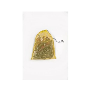 トラスコ中山 TRUSCO メッシュ袋 小 1枚入 39×55cm 目合4mm 黄色 FC704JU-2067142-イメージ4