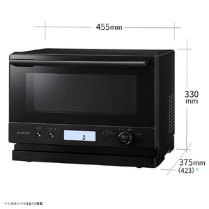 SHARP オーブンレンジ 18L ワイドフラットタイプ ブラック RE-WF186-B-イメージ2