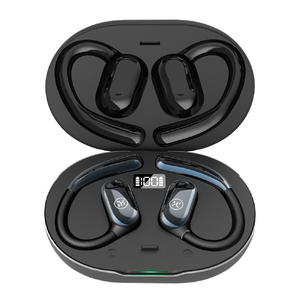 KINGLUCKY オープンイヤー型(空気伝導式)完全ワイヤレスイヤフォン i31Pro Max ブラック I31PROMAXBK-イメージ2