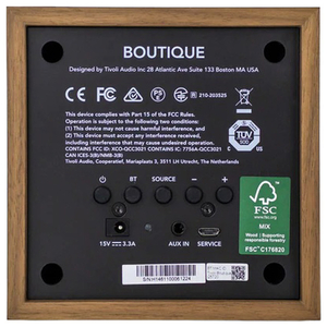 Tivoli　Audio Boutipue ワイヤレススピーカー ウォルナットゴールト BTQE-3002-UNL-イメージ5