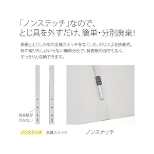 プラス 年組番氏名フラットファイル A4タテ グレー 10冊 FCA6360-79-279 NO021GA-イメージ6