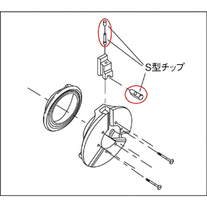 ＲＥＸ ねじ切り機用パーツ　パイプマシン（Ｎ・Ｓ・Ｆ）８０Ａ、Ｆ５０Ａ用　カーボンブラシ FM10-イメージ3