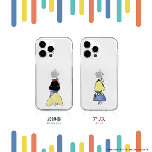 AKAN iPhone 16 Pro Max用ソフトクリアケース お姫様 AK27002I16PM-イメージ3