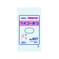 シモジマ ポリ規格袋 ヘイコーポリ 0.04厚 No.407 紐なし 100枚 FC339FZ-1491165