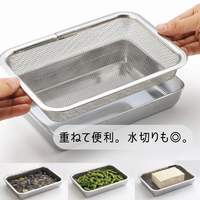 ステンレス製バット 2個セット 40748 蓋付ステンレスバット ワイド2個組 1個 下村企販 【通販