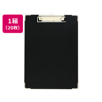 ハピラ F937544-SGYSA4E 用箋挟 A4タテ 短辺とじ ブラック 20枚 1箱(20