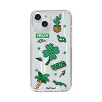 BOOGIE WOOGIE iPhone 13用オーロラケース Green BW22002I13GN