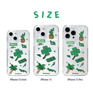 BOOGIE WOOGIE iPhone 13用オーロラケース Green BW22002I13GN-イメージ14