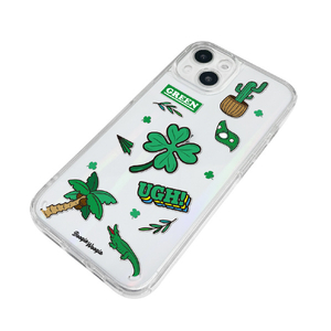 BOOGIE WOOGIE iPhone 13用オーロラケース Green BW22002I13GN-イメージ2
