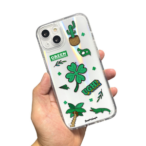 BOOGIE WOOGIE iPhone 13用オーロラケース Green BW22002I13GN-イメージ3