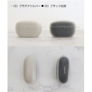 musashino LABEL WF-1000XM5用ソフトカバー マットクリア CP-WF10XM5C2/MC-イメージ6