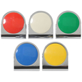 プラス カラーマグネットクリップ大 5個入 アソート/CP-043MC5P/80-548 FCF161V-CP-043MC5P/80-5