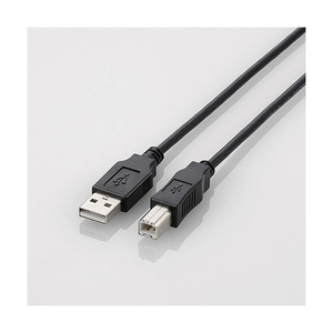 パソコンに、USB(Bタイプ)のインターフェイスを持つプリンタや外付けハードディスクドライブなどの周辺機器を接続できる、A-BタイプのUSB2.0ケーブル。 ●USB[A]のインターフェイスを持つパソ