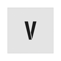 アイマーク ステンシル V 文字サイズ100×65mm FC339JD-8186108