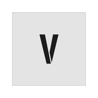 アイマーク ステンシル V 文字サイズ100×65mm FC339JD-8186108