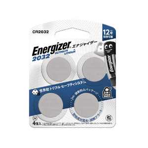 Energizer リチウムコイン電池 CR2032(4個パック) CR2032J4P Energizer リチウムコイン電池 CR2032(4個パック) CR2032J4P