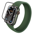 エレコム Apple Watch Series 7(45mm)用フルカバーガラスフィルム 高透明/ブルーライトカット/硬度10H/フルラウンド設計/指紋防止/飛散防止設計 AW21AFLGGBR