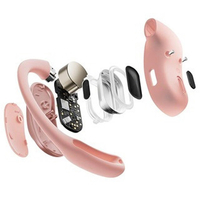 超美品Shokz OpenFit Air SKZ-EP-000026 ホワイト Shokz 完全ワイヤレスイヤホン OpenFit Air オープンイヤー型